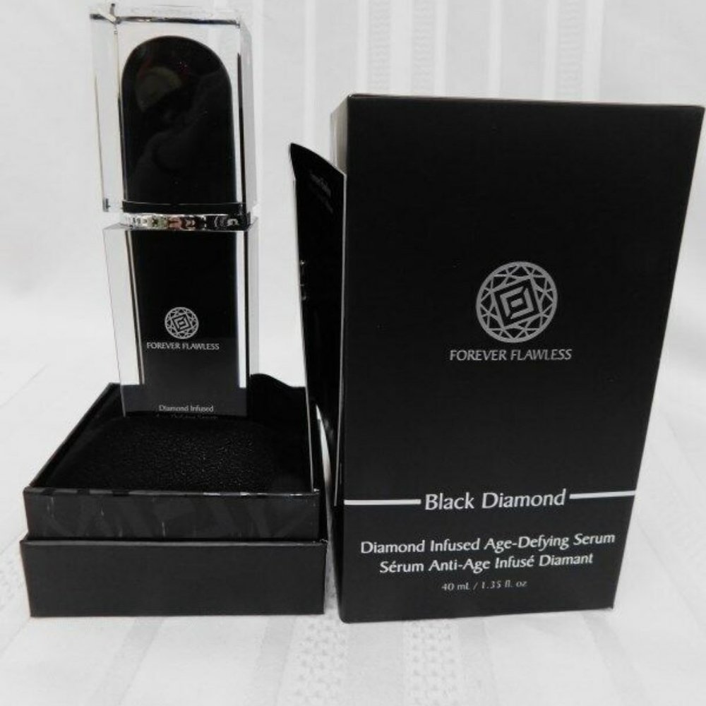 FOREVER FLAWLESS BLACK DIAMOND INFUSED AGE DEFYING SERUM-1.35 oz/40ml-NEW-SEALED